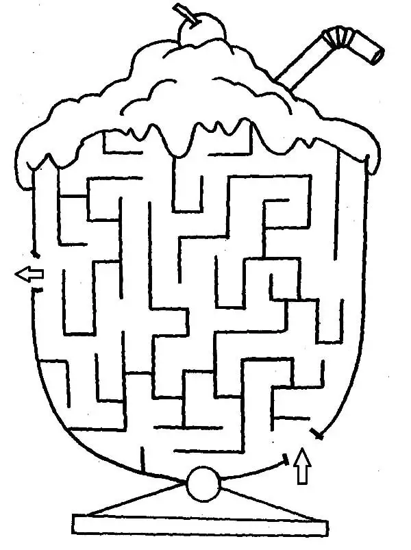 Ice Cream Maze Activity