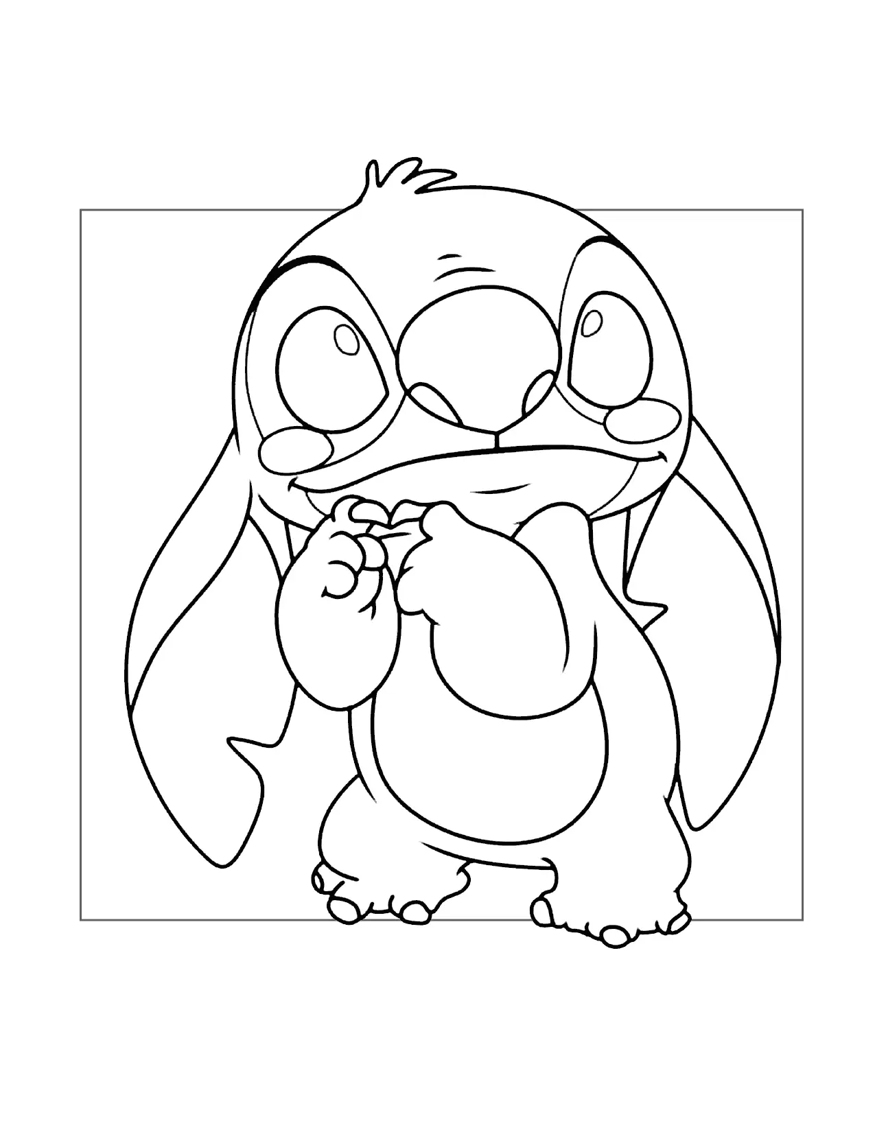 The Sweetest Stitch Coloring Page