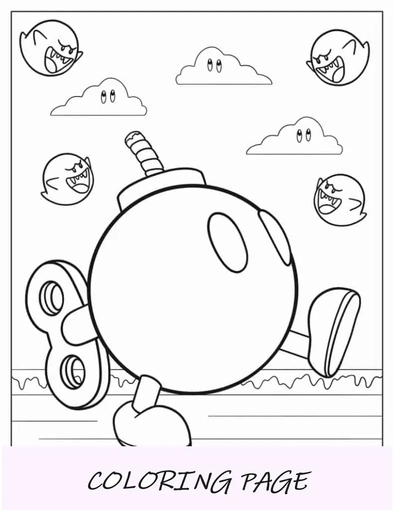Bob-ombe da Mario Kart 64 a colori