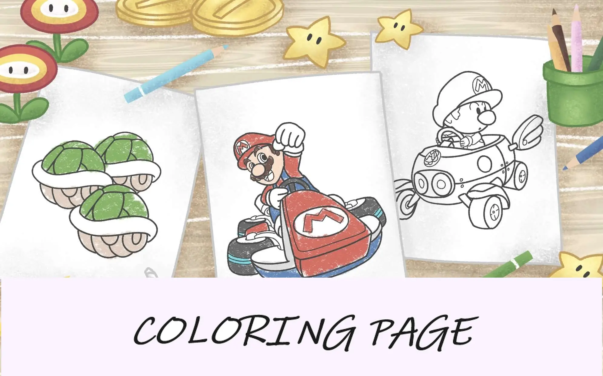 Mario Kart Disegni Da Colorare Immagine In evidenza
