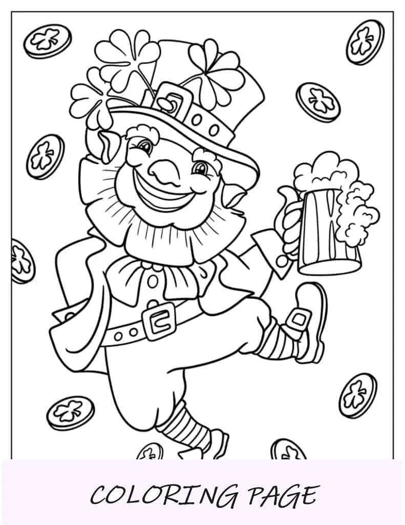 Duende de San Patricio bailando