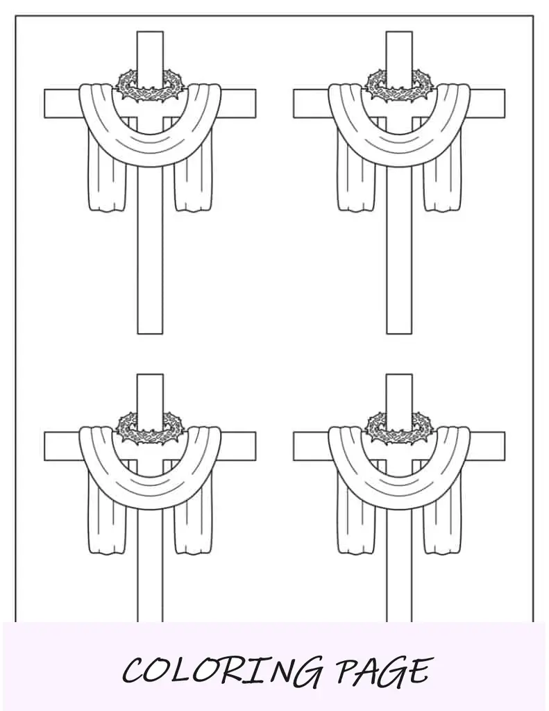 Modelo de cruz média de coroa de espinhos