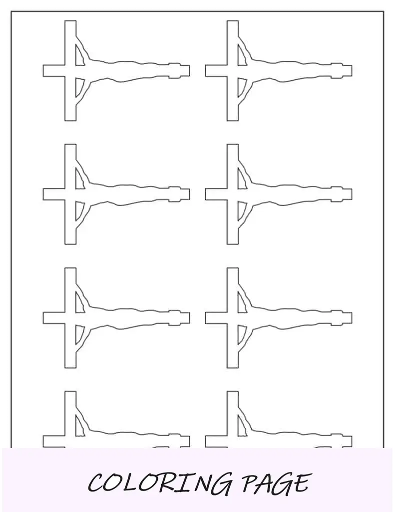 Modelo de Cruz de Crucificação Pequena