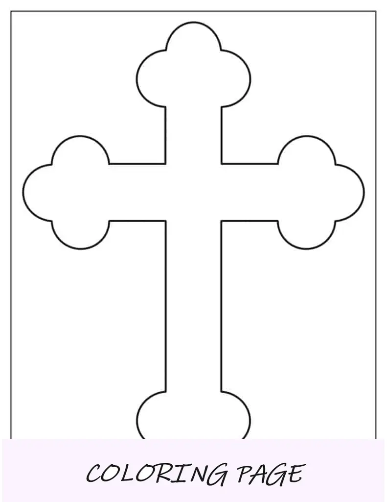 Modelo de Cruz Ortodoxa de Página Inteira