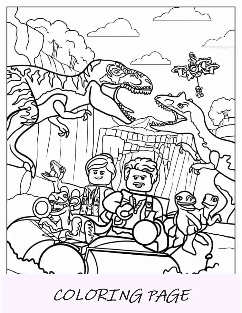 T-Rex vom Jurassic Park zum Ausmalen