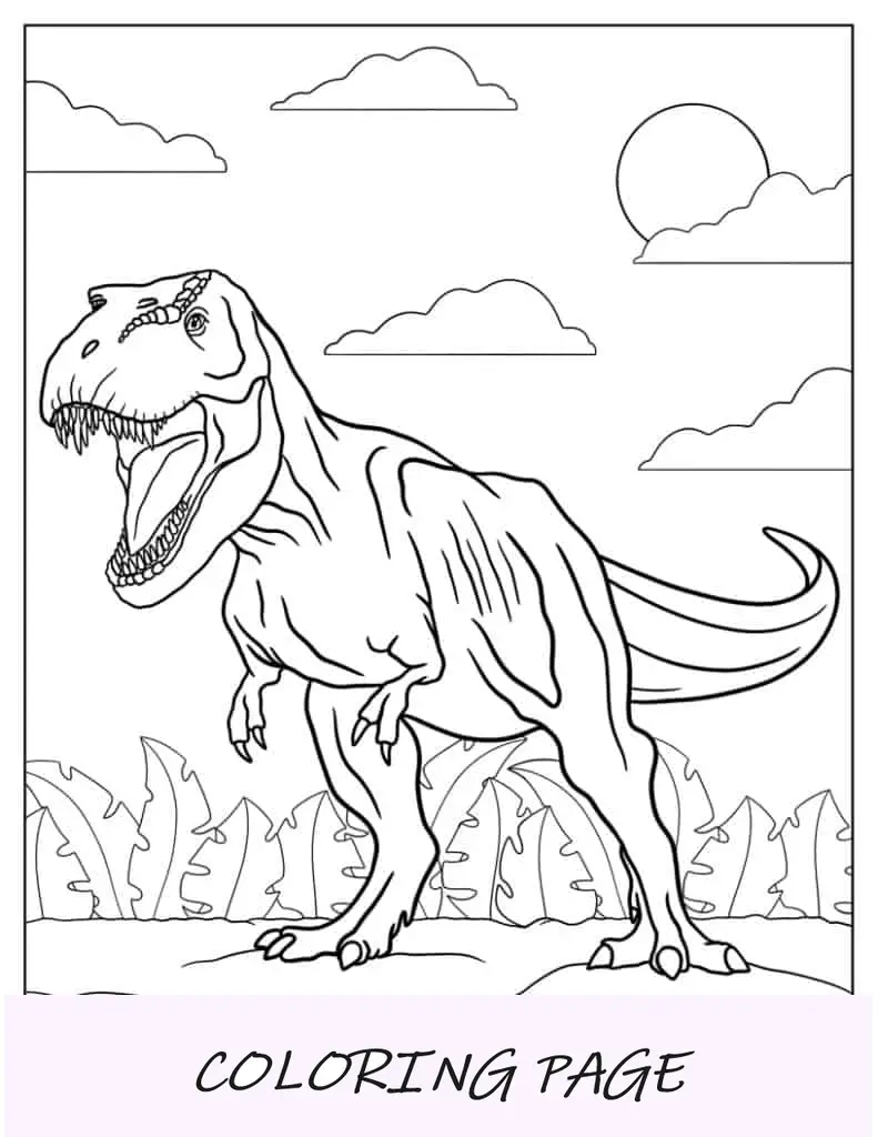Malvorlage „Indominus Rex aus Jurassic World“.