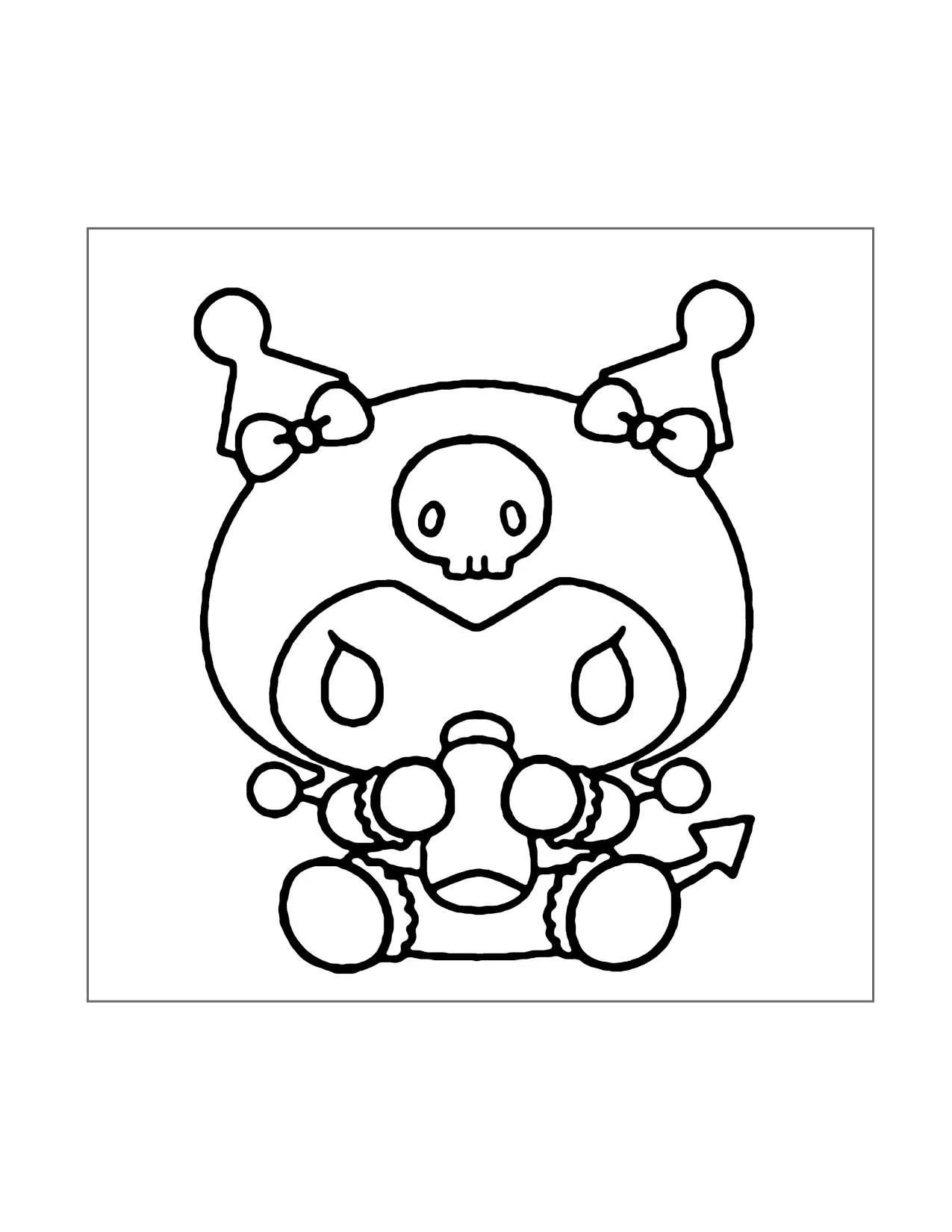 Kuromi Baby Coloring Page