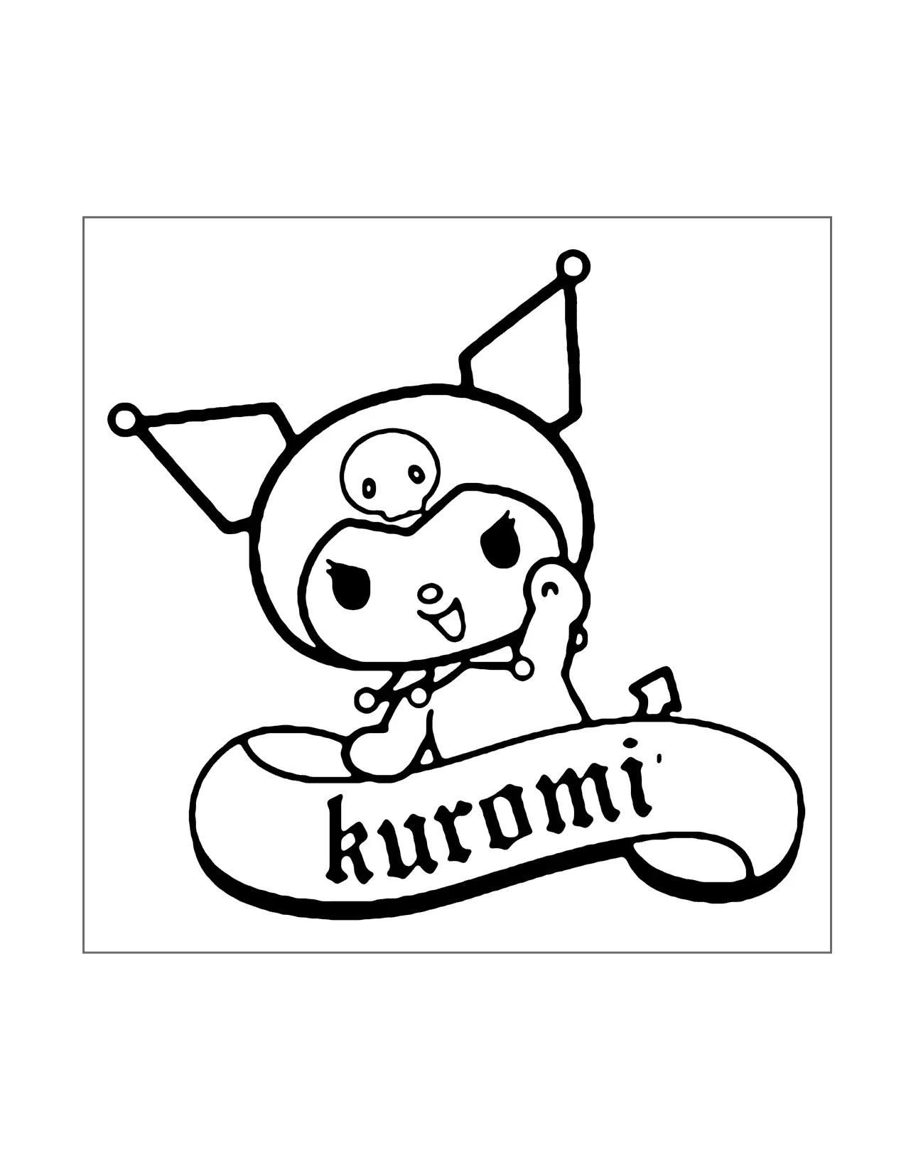 Fun Kuromi Coloring Page