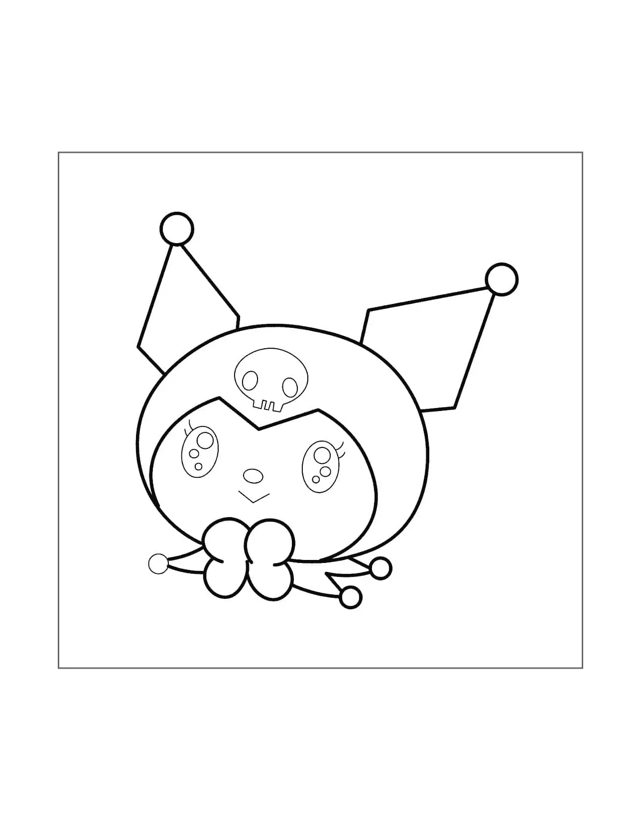 Dreamy Kuromi Coloring Page