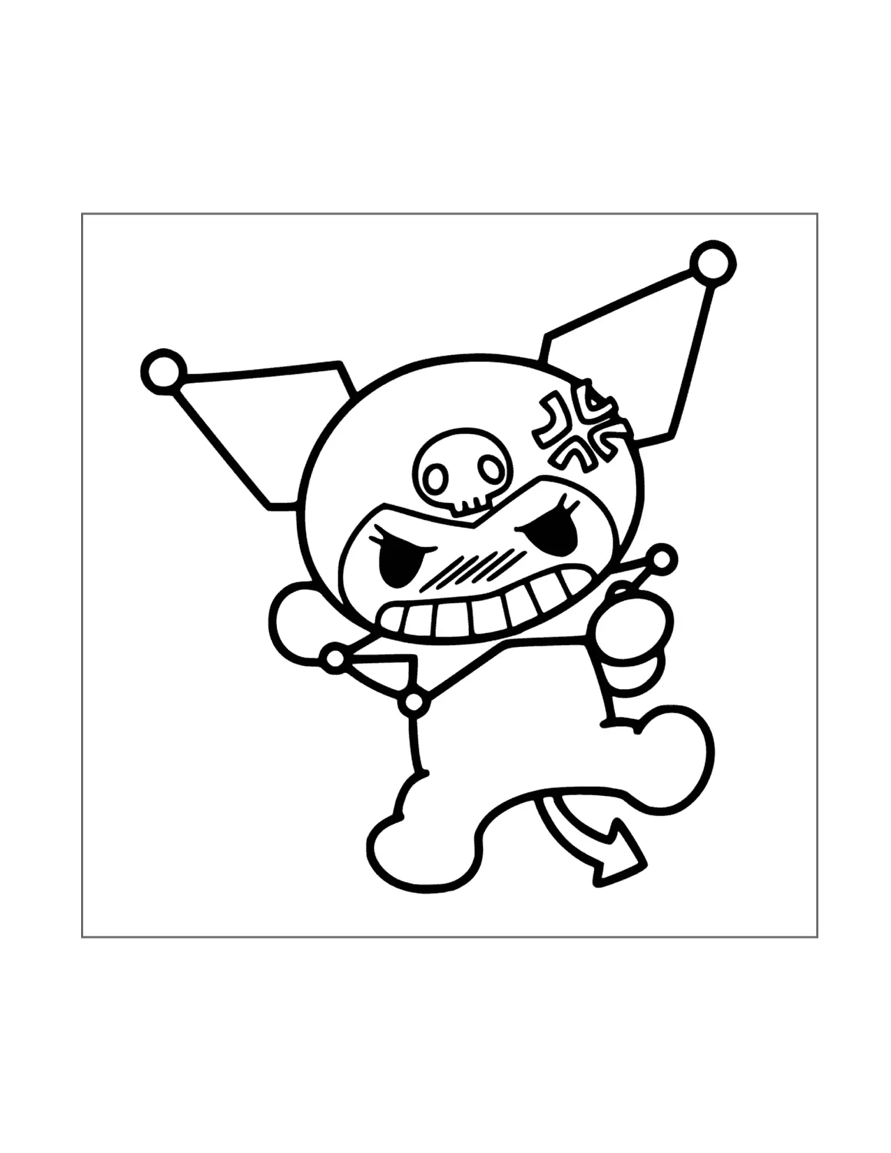 Cute Kuromi Coloring Page