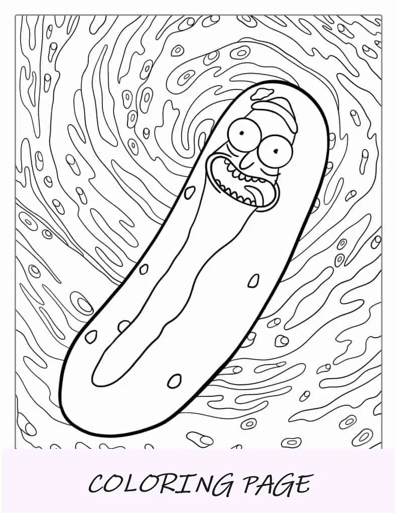 Rick Página para colorear
