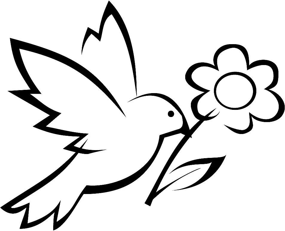 Easy Bird Coloring Pages