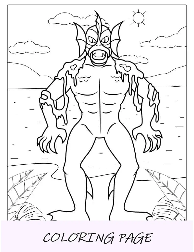 Monstruo del pantano de Scooby-Doo al color