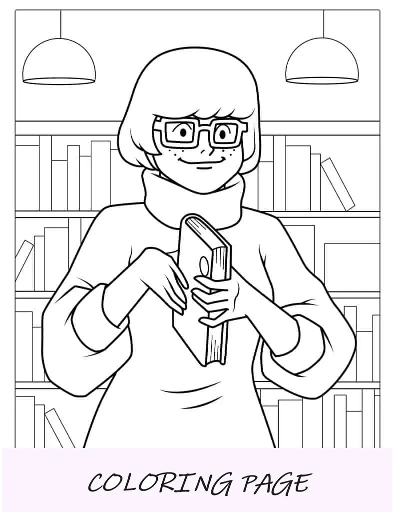 Velma de Scooby-Doo para colorear