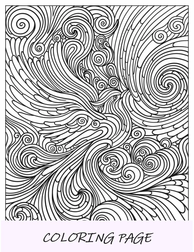 Arte geométrica abstrata para colorir