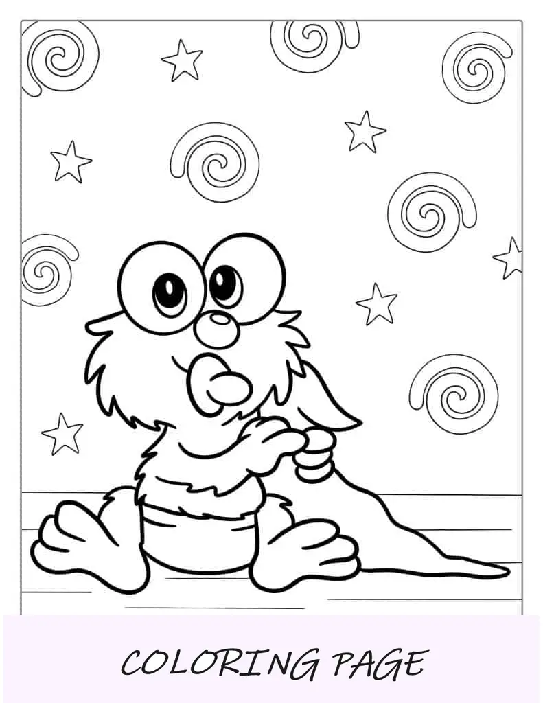 Impressão de rosto de Elmo para colorir
