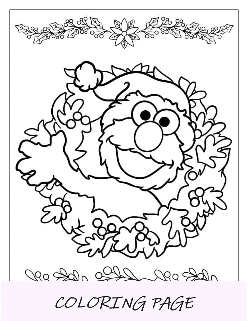 Elmo, Oscar e Big Bird lendo livros para colorir