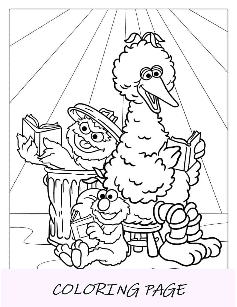 Elmo com tema de Halloween segurando uma abóbora para colorir