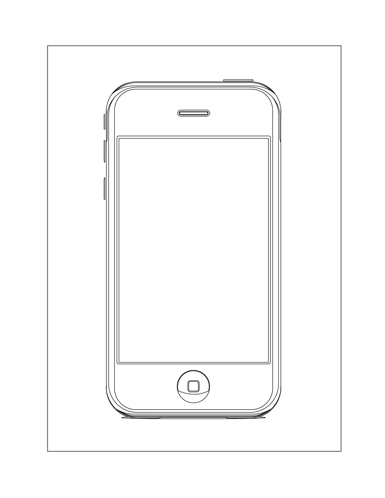 Shiny Iphone Coloring Page