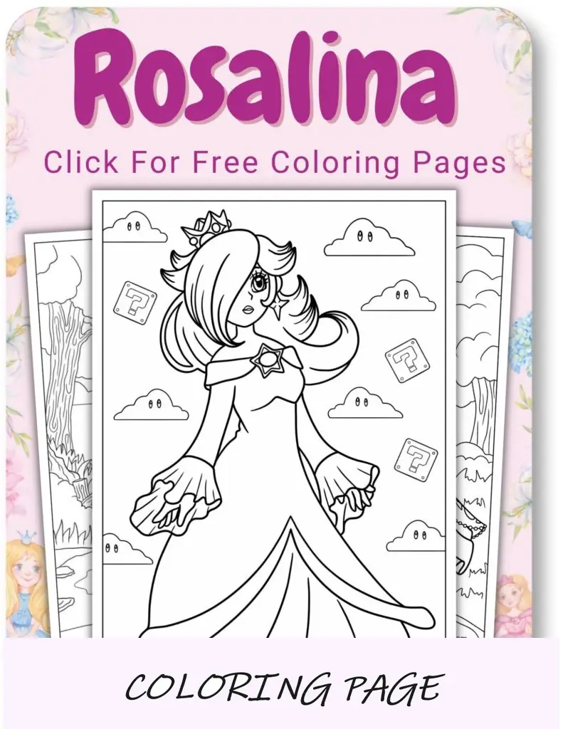 Desenhos para colorir de Rosalina para princesa