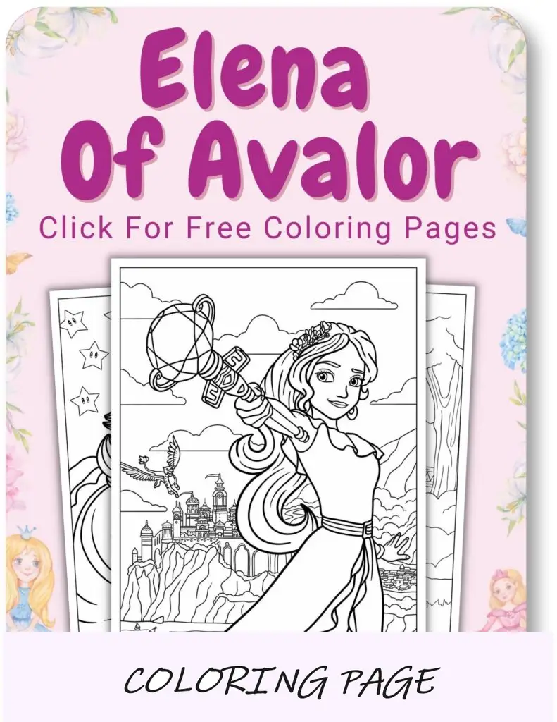 Desenhos para colorir de Elena de Avalor para princesa
