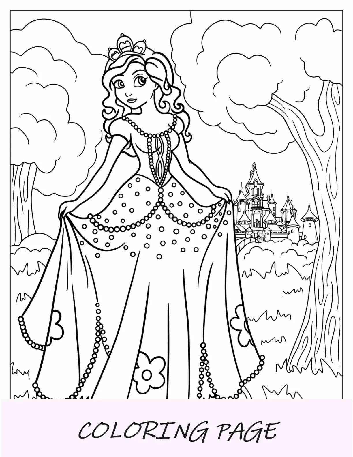 Princesa para colorir da adolescente Sofia, a primeira