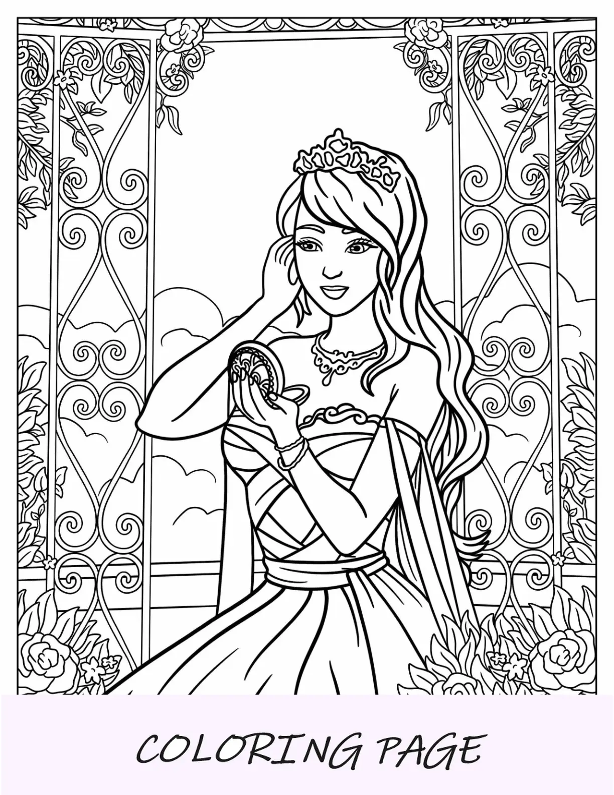 Princesa para colorir da princesa Nezmina da lenda dos Cryptids