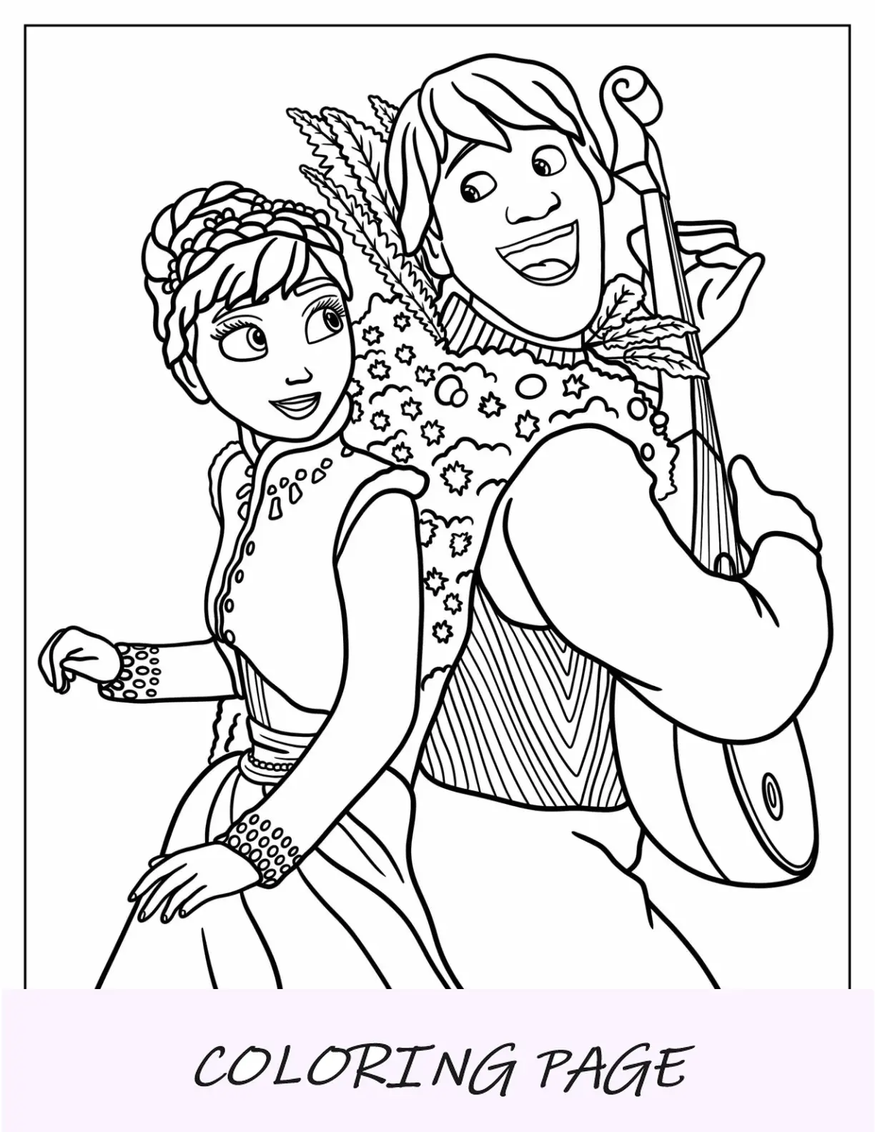 Kristoff cantándole a Anna