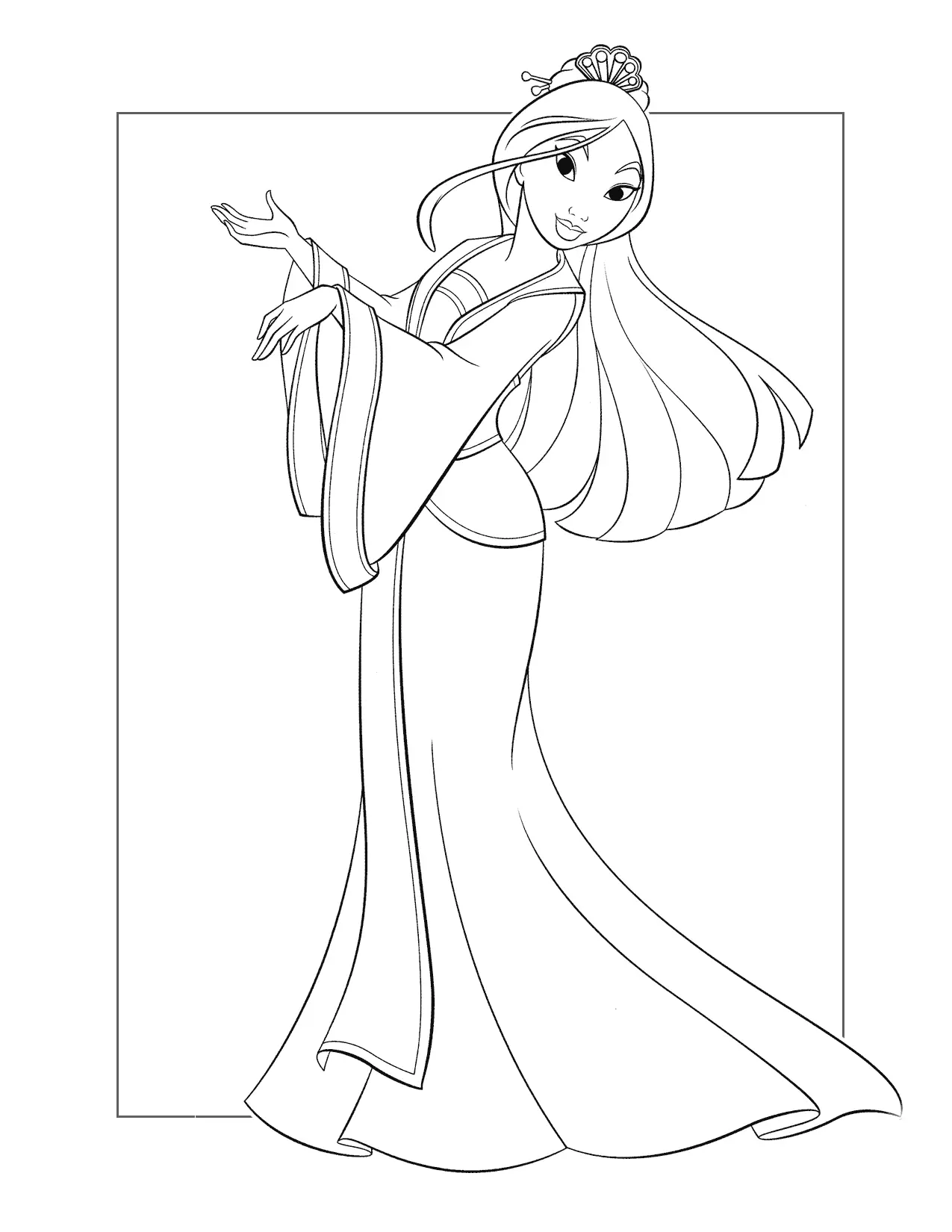 Mulan Coloring Pages