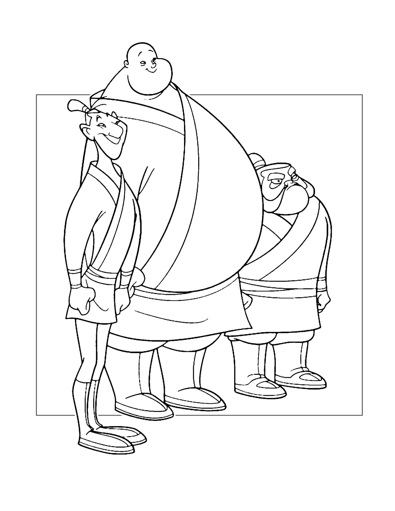 Yao Ling And Chien Po Coloring Page