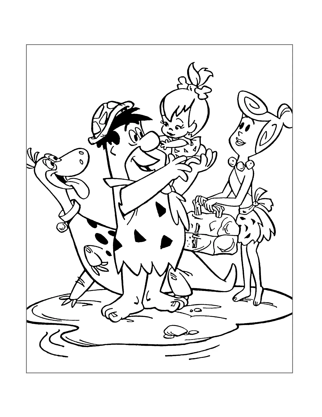 The Flintstones Coloring Page