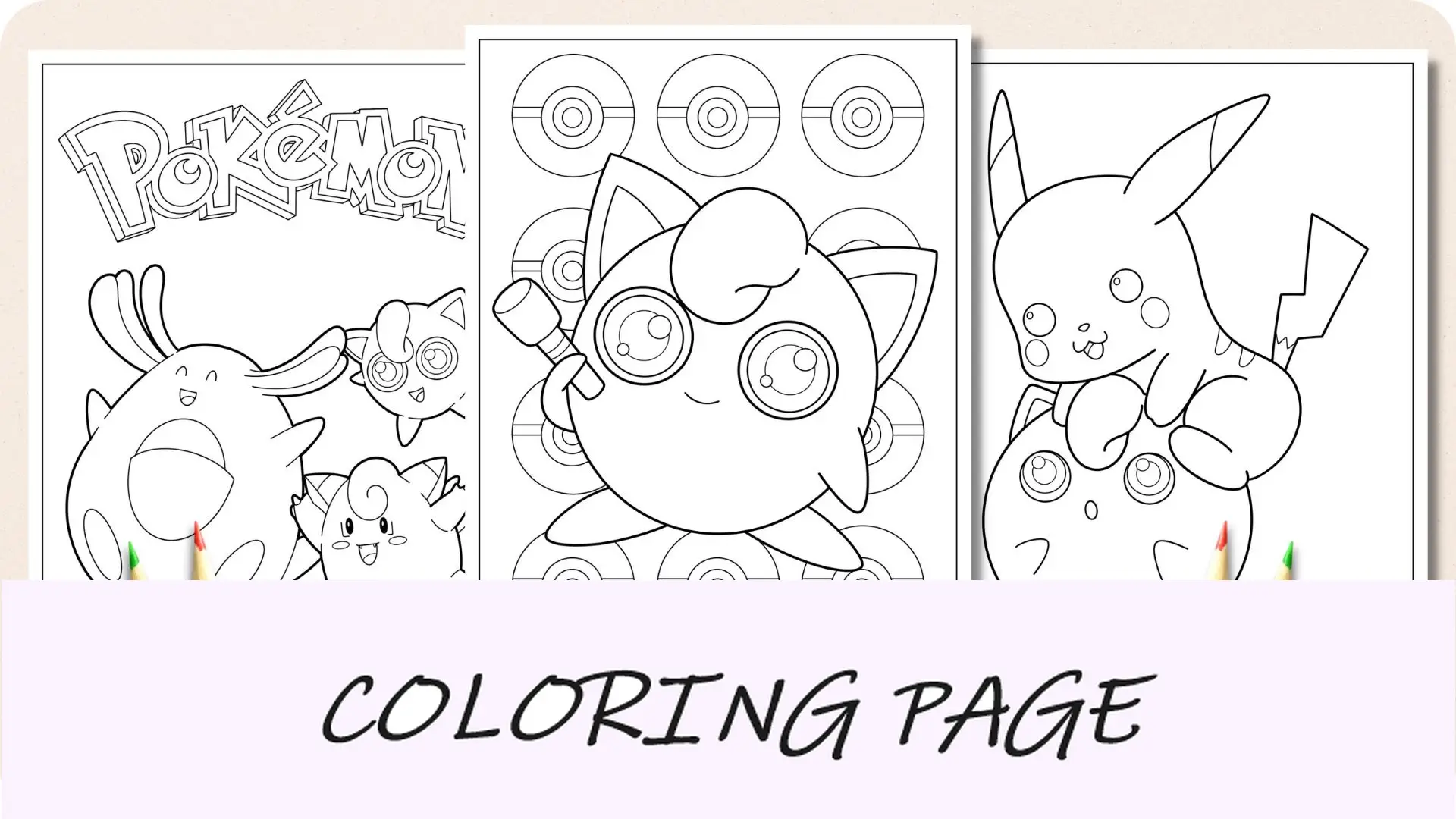 Imagem em destaque de páginas para colorir Jigglypuff