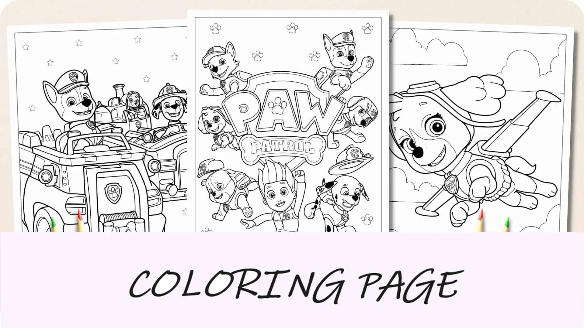 Disegni da colorare di Paw Patrol