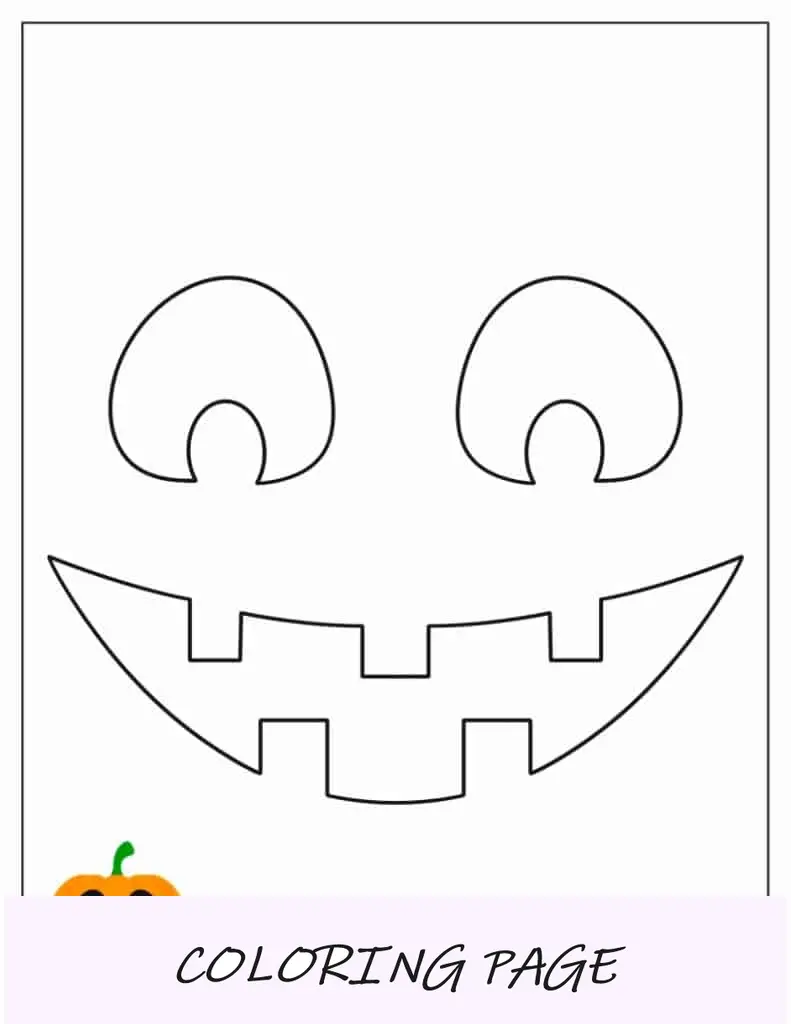 Estêncil de escultura de abóbora com cara engraçada Jack-O-Lantern