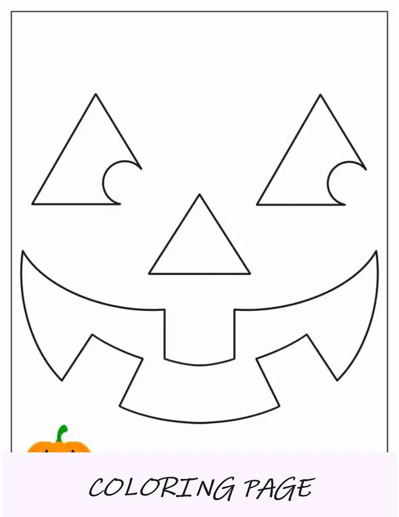Estêncil assustador de escultura de abóbora Jack-O-Lantern
