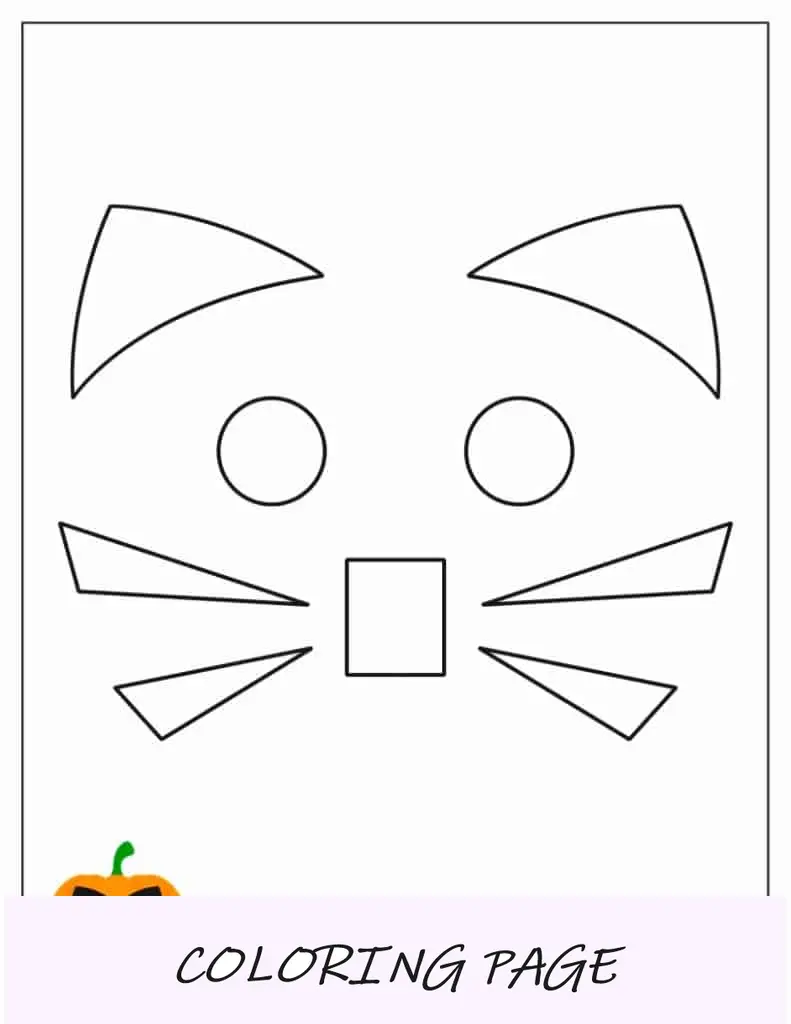 Estêncil de abóbora de tigela de comida de desenho animado
