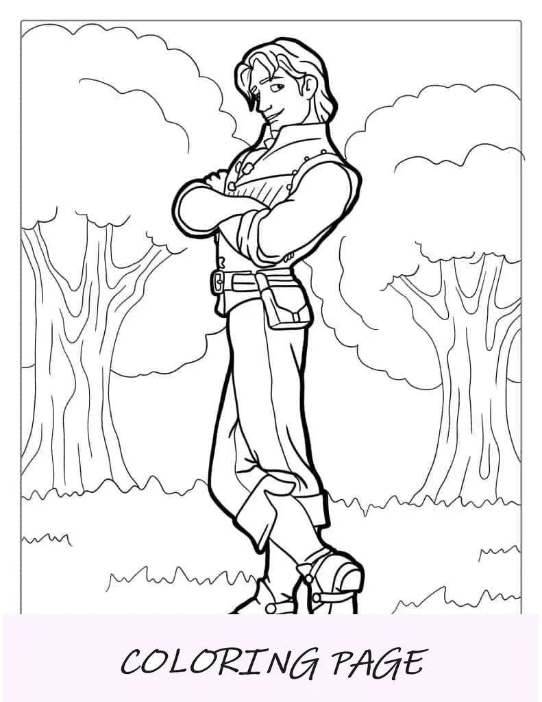 Esquema simple de Eugene para colorear