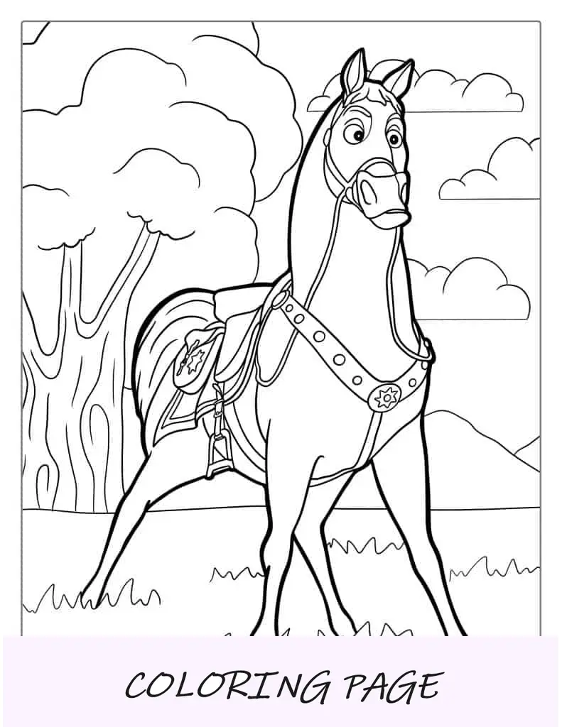 Maximus Caballo Página Para Colorear