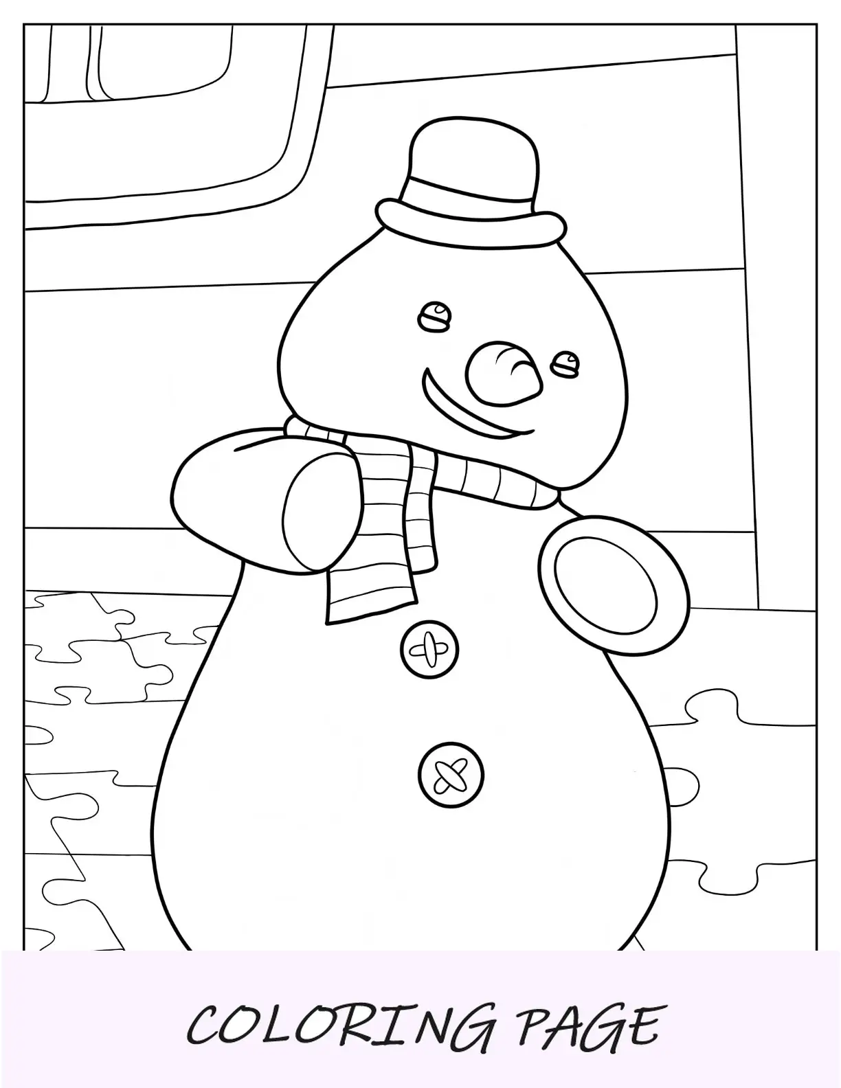 Doc McStuffins Malseite von Smiling Chilly, dem Schneemann