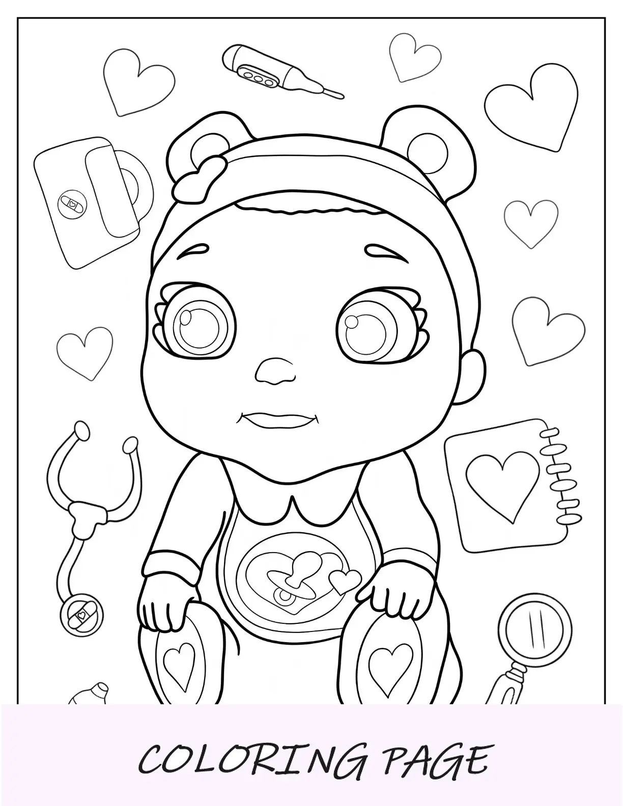 Doc McStuffins Malvorlage von der süßen Cece McStuffins