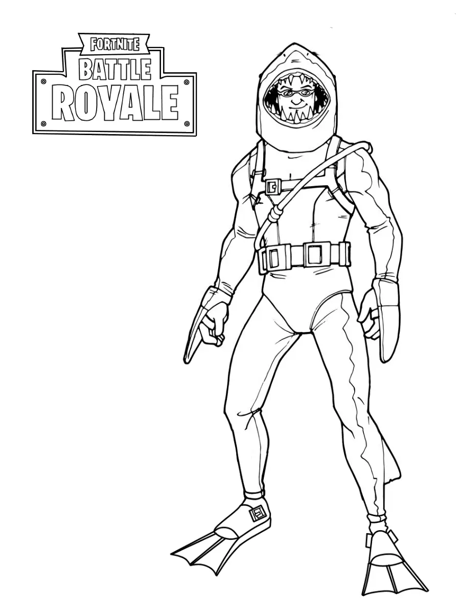 Love Ranger Fortnite Coloring Pages
