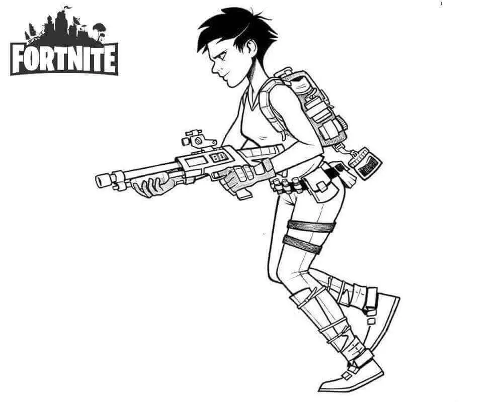 Free Fortnite Coloring Pages