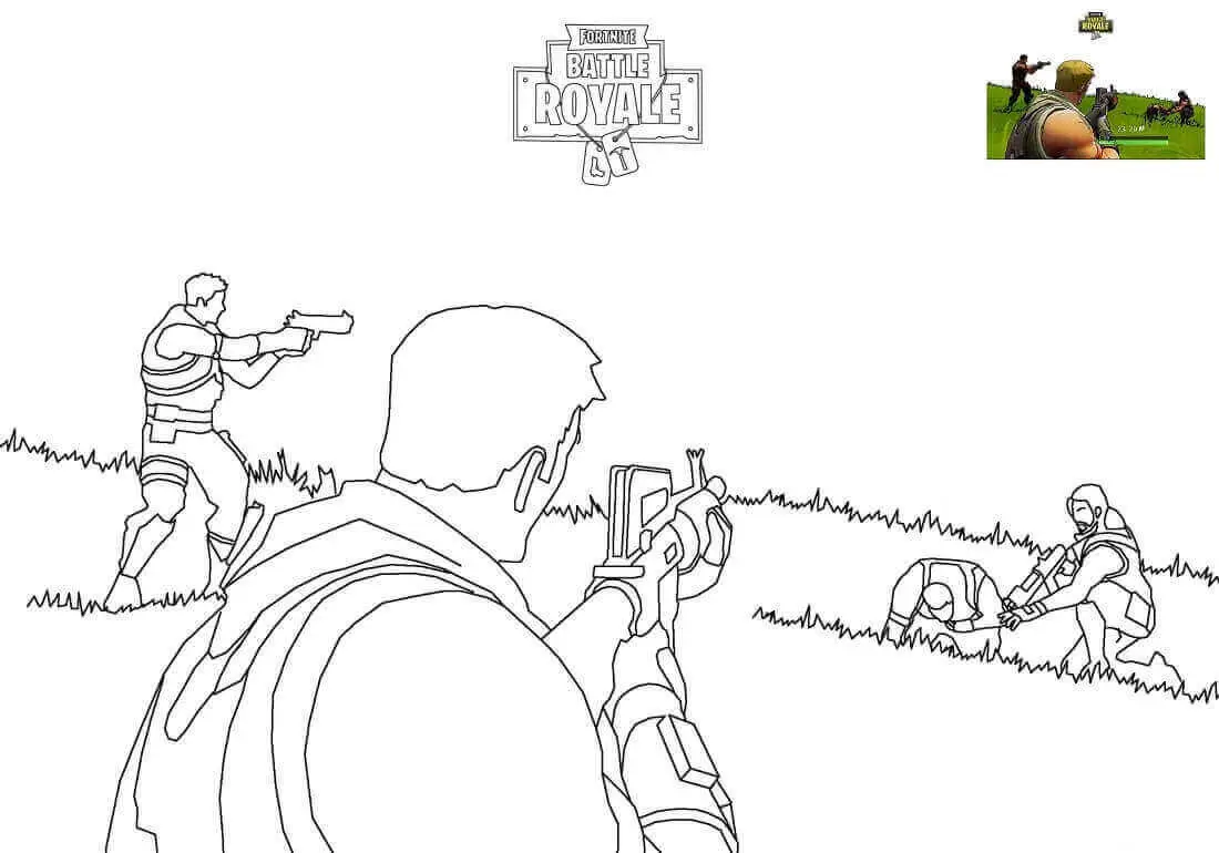 Fortnite Coloring Pages Battle Royale