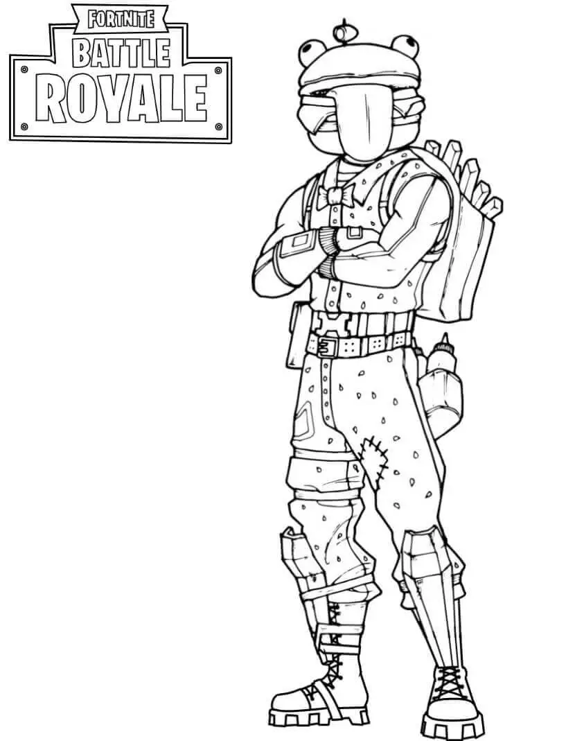 Durrr Burger Fortnite Coloring Pages
