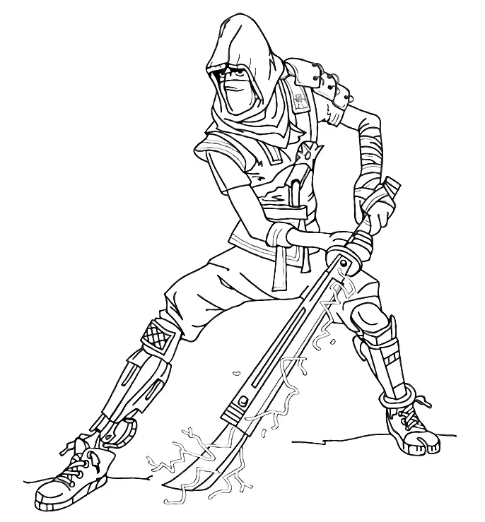 Shock Trooper Fortnite Coloring Pages