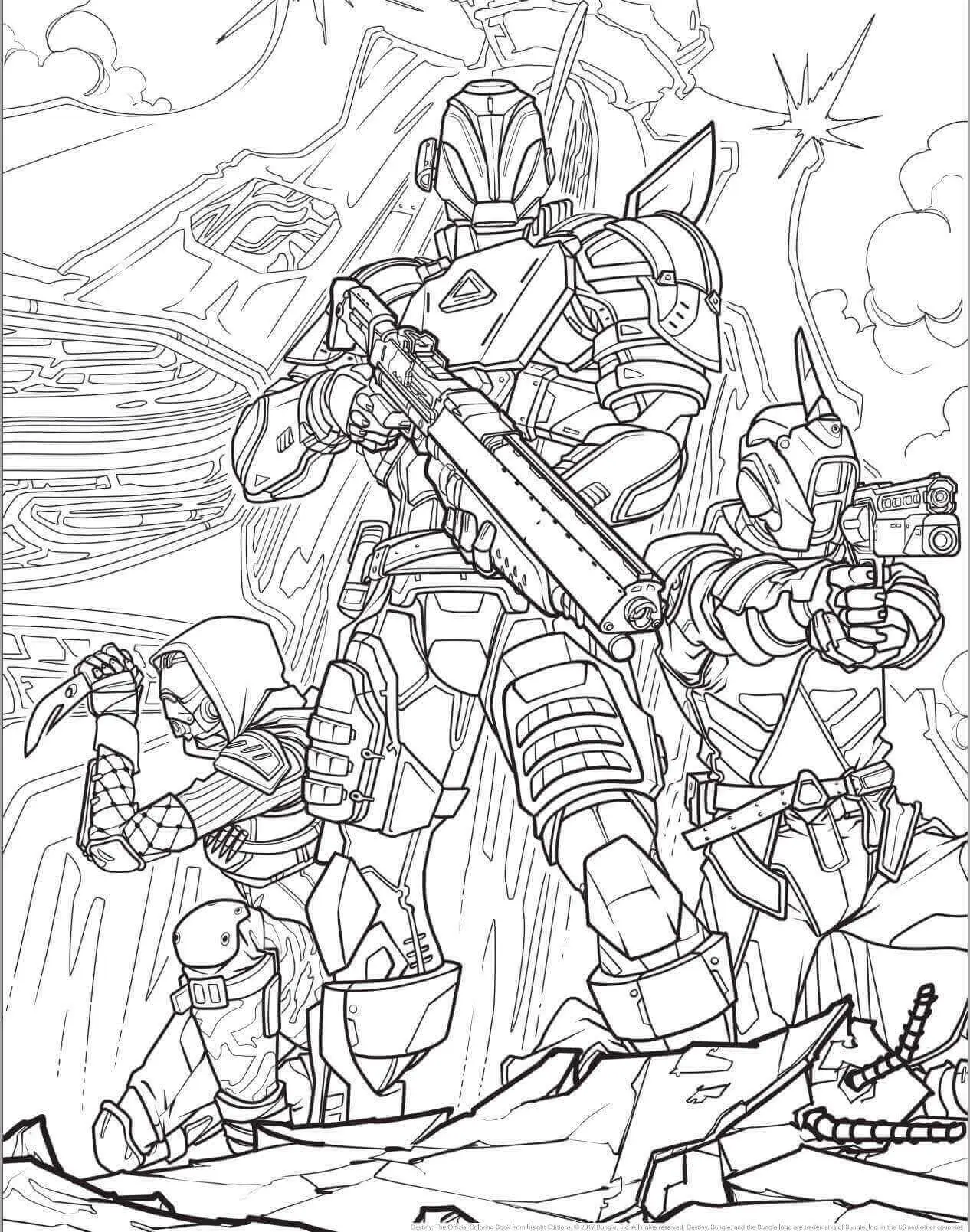 Complex Fortnite Drawing To Color
