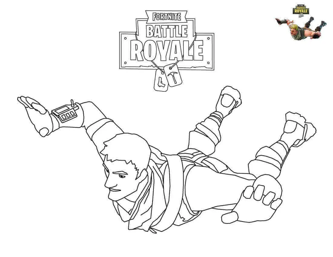 Battle Royale Fortnite Coloring Pages
