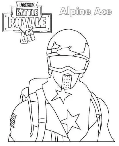 Alpine Ace Fortnite Coloring Pages