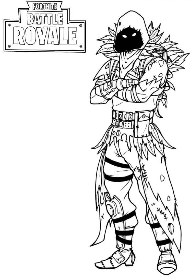Raven Fortnite Coloring Pages