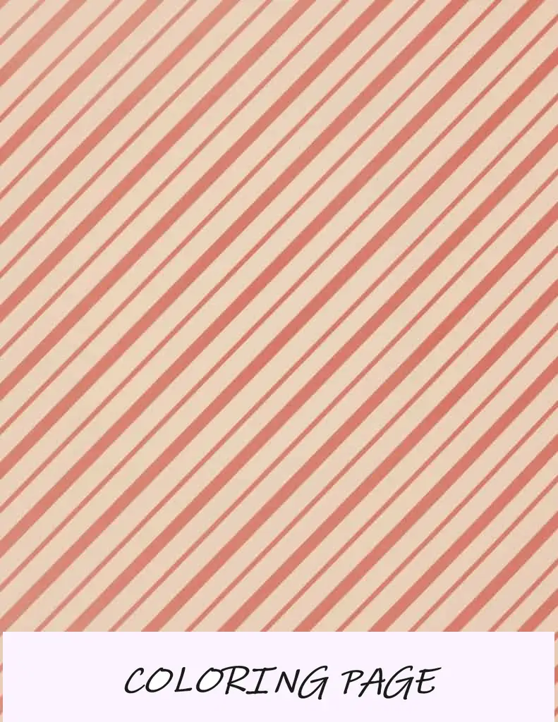 Papel de embrulho com listras cor de pêssego